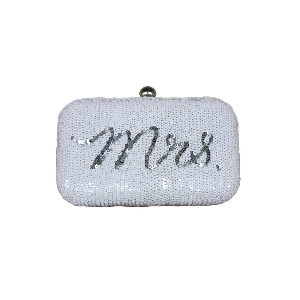 💍💎 Mrs. White & Silver Clutch 💎💍